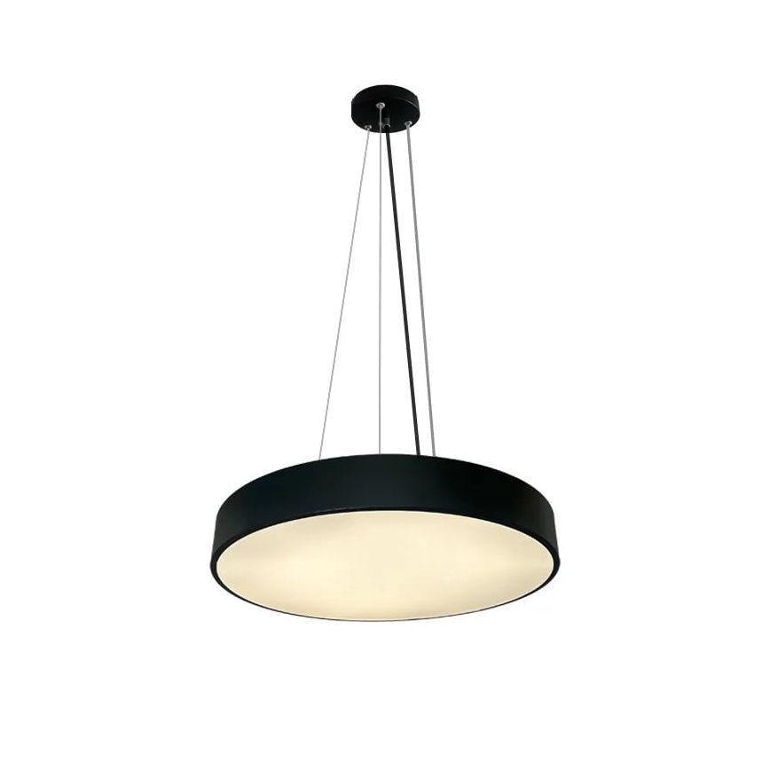 LED Stmievateľný luster na lanku LED/50W/230V 3000-6500K čierna + diaľkové ovládanie