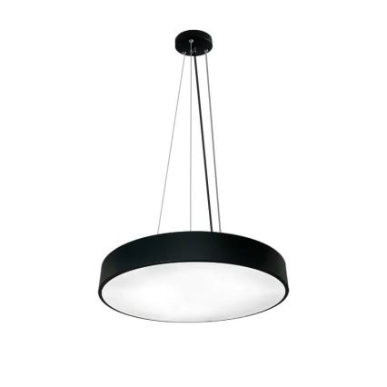LED Stmievateľný luster na lanku LED/50W/230V 3000-6500K čierna + diaľkové ovládanie