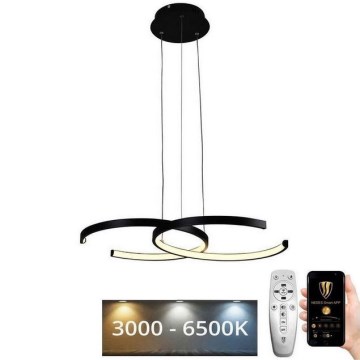 LED Stmievateľný luster na lanku LED/50W/230V 3000-6500K + diaľkové ovládanie