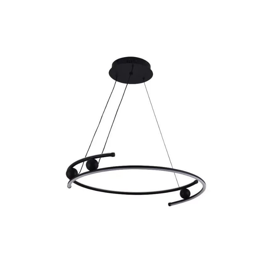 LED Stmievateľný luster na lanku LED/50W/230V 3000-6500K pr. 60 cm + diaľkové ovládanie