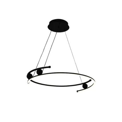 LED Stmievateľný luster na lanku LED/50W/230V 3000-6500K pr. 60 cm + diaľkové ovládanie
