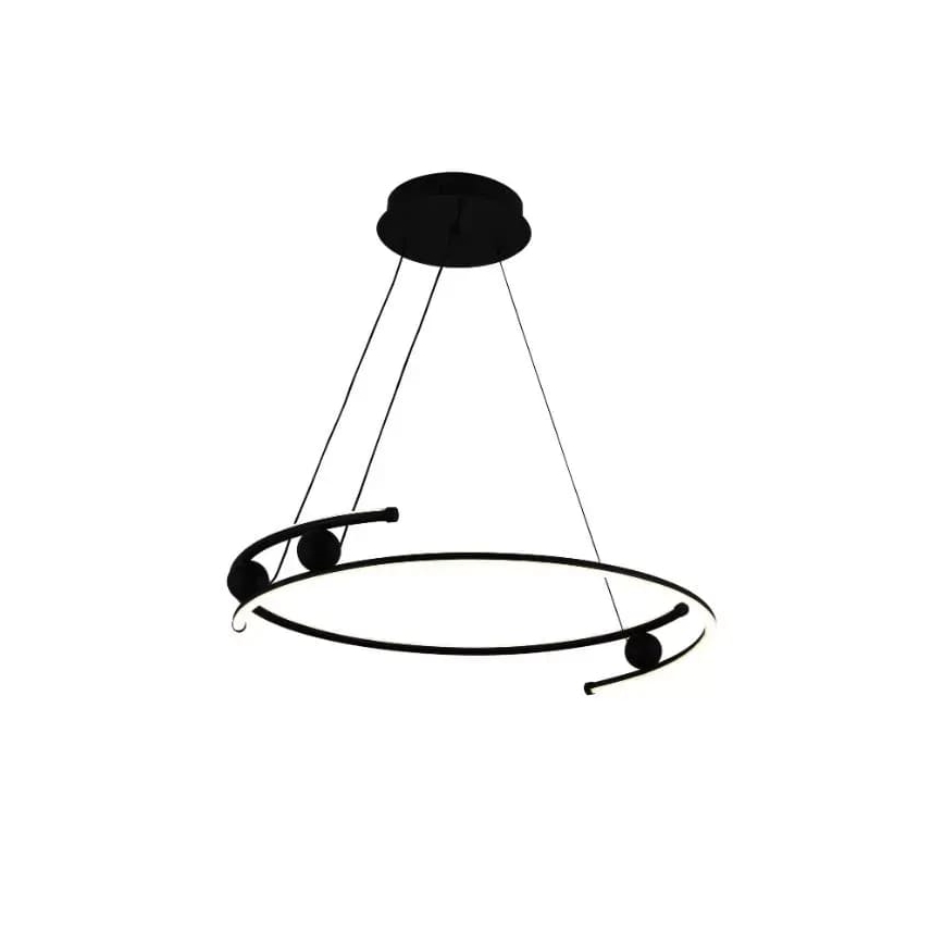LED Stmievateľný luster na lanku LED/50W/230V 3000-6500K pr. 60 cm + diaľkové ovládanie