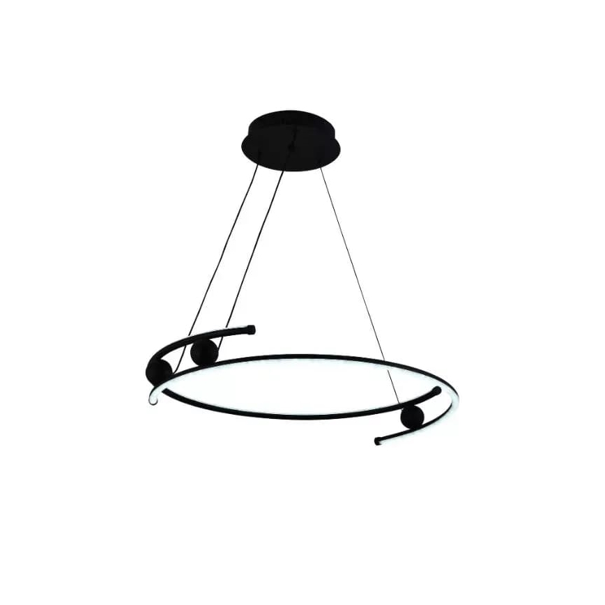 LED Stmievateľný luster na lanku LED/50W/230V 3000-6500K pr. 60 cm + diaľkové ovládanie
