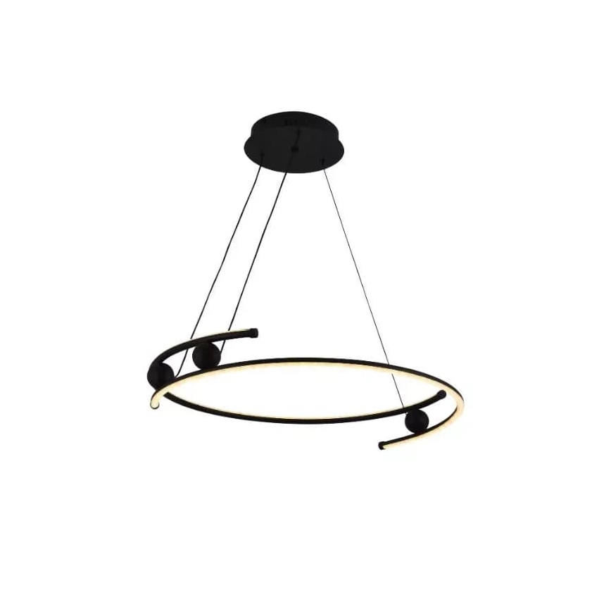 LED Stmievateľný luster na lanku LED/50W/230V 3000-6500K pr. 60 cm + diaľkové ovládanie