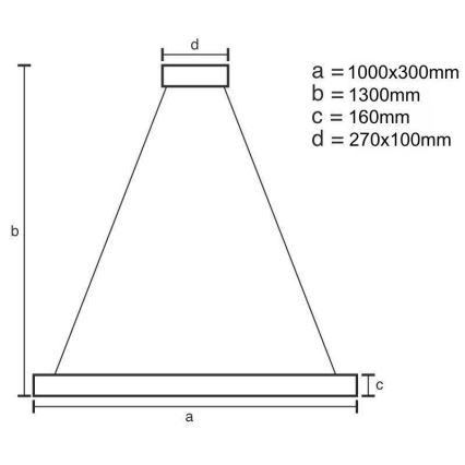 LED Stmievateľný luster na lanku LED/50W/230V 3000-6500K zlatá + diaľkové ovládanie