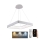 LED Stmievateľný luster na lanku LED/55W/230V 3000-6500K biela + diaľkové ovládanie