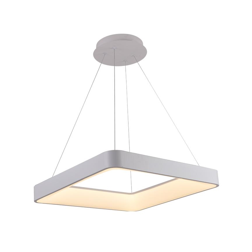 LED Stmievateľný luster na lanku LED/55W/230V 3000-6500K biela + diaľkové ovládanie
