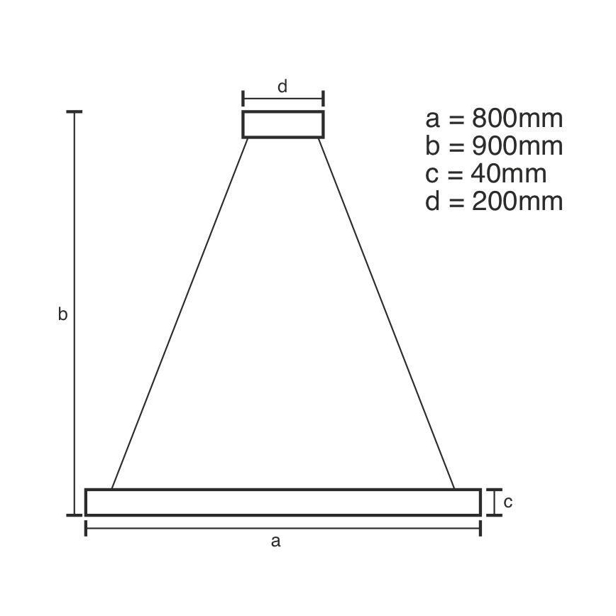 LED Stmievateľný luster na lanku LED/55W/230V 3000-6500K + diaľkové ovládanie