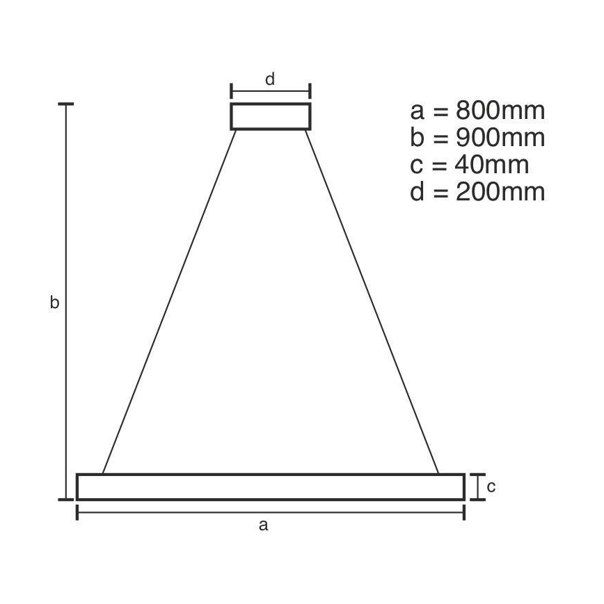 LED Stmievateľný luster na lanku LED/55W/230V 3000-6500K + diaľkové ovládanie