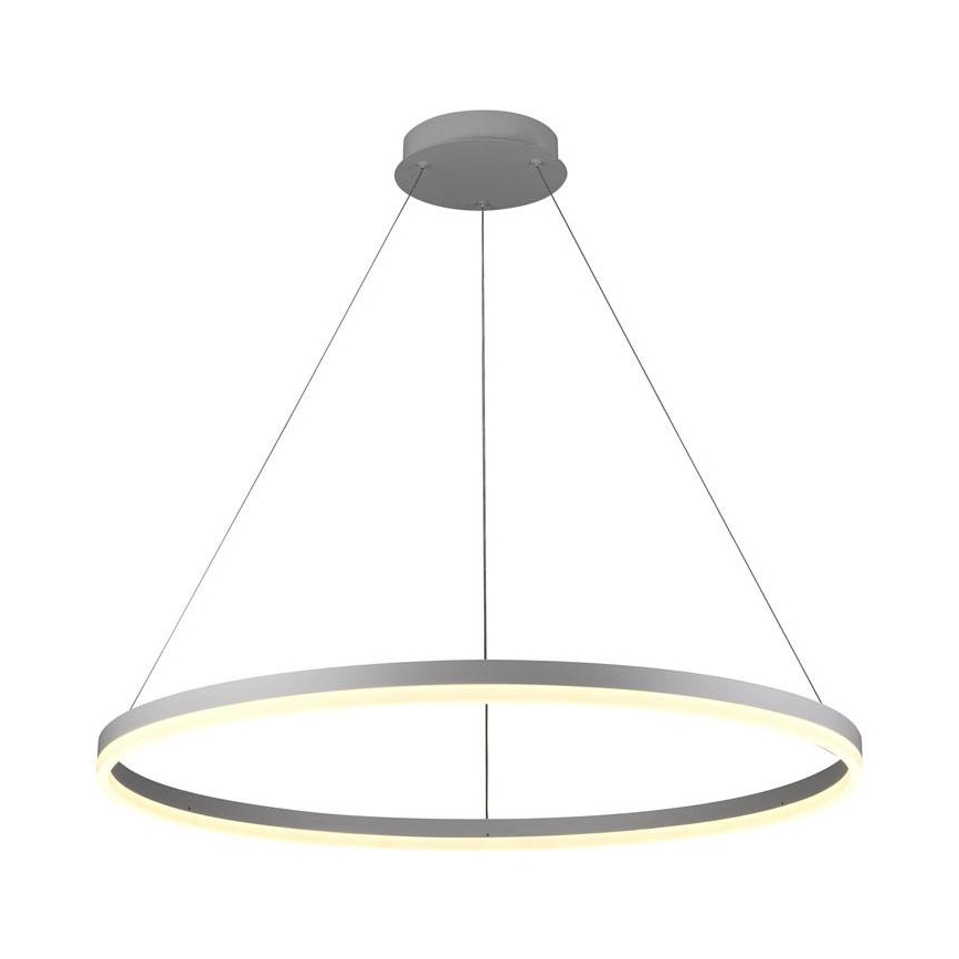 LED Stmievateľný luster na lanku LED/55W/230V 3000-6500K pr. 80 cm + diaľkové ovládanie