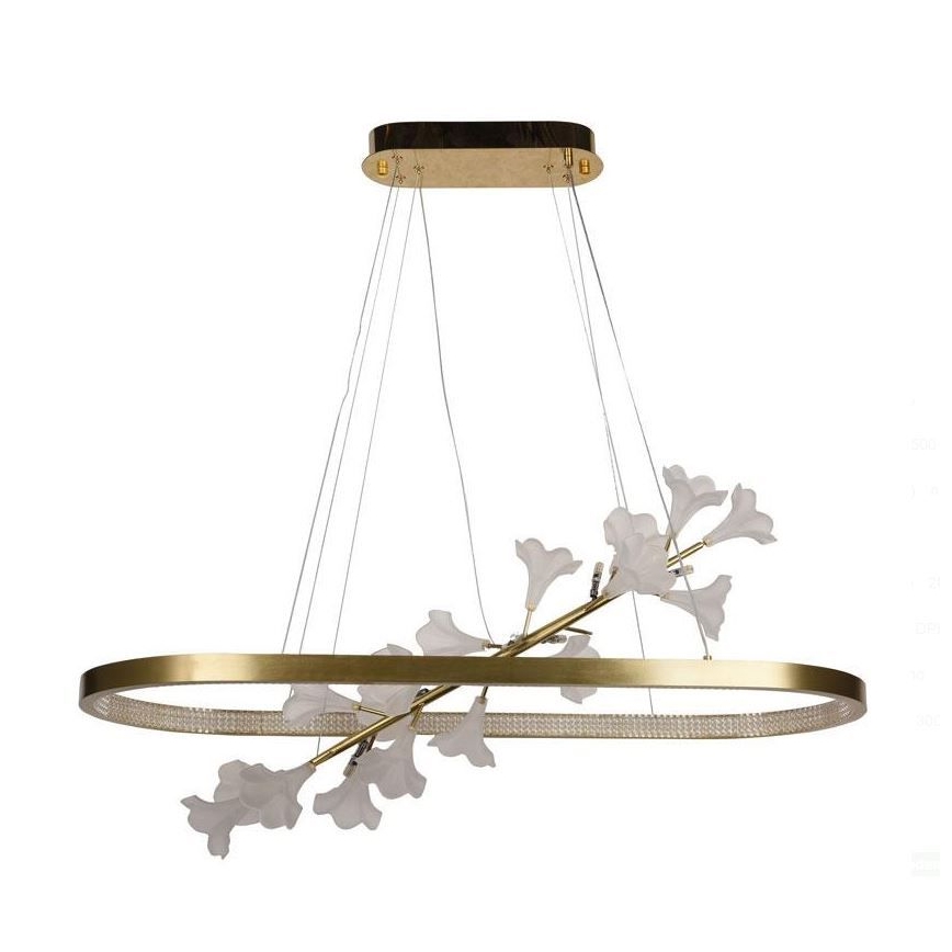 LED Stmievateľný luster na lanku LED/55W/230V 3000-6500K + diaľkové ovládanie
