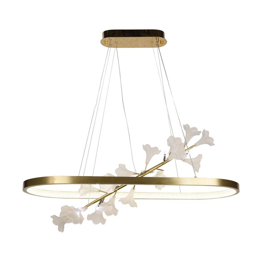 LED Stmievateľný luster na lanku LED/55W/230V 3000-6500K + diaľkové ovládanie