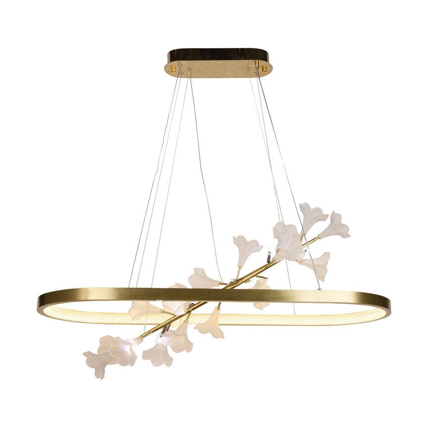 LED Stmievateľný luster na lanku LED/55W/230V 3000-6500K + diaľkové ovládanie