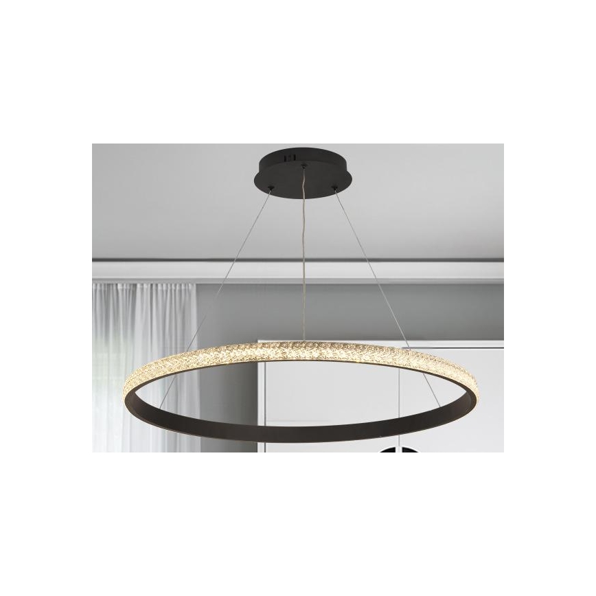 LED Stmievateľný luster na lanku LED/55W/230V 3000-6500K + diaľkové ovládanie