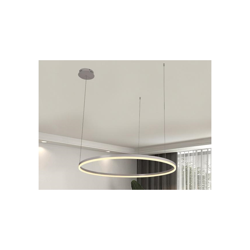LED Stmievateľný luster na lanku LED/55W/230V 3000-6500K + diaľkové ovládanie