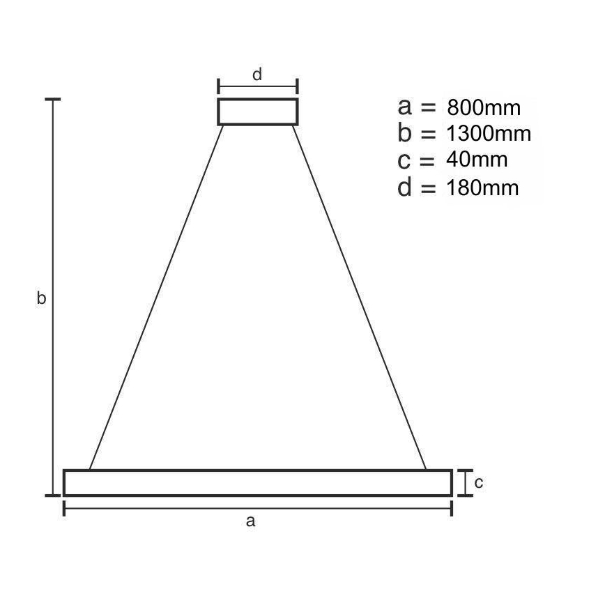 LED Stmievateľný luster na lanku LED/55W/230V 3000-6500K zlatá + diaľkové ovládanie