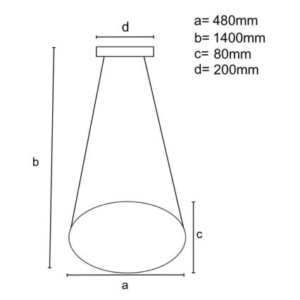 LED Stmievateľný luster na lanku LED/65W/230V 3000-6500K chróm + diaľkové ovládanie