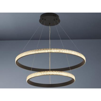 LED Stmievateľný luster na lanku LED/65W/230V 3000-6500K + diaľkové ovládanie