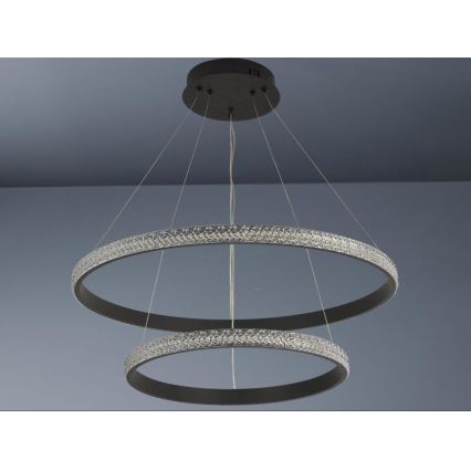 LED Stmievateľný luster na lanku LED/65W/230V 3000-6500K + diaľkové ovládanie