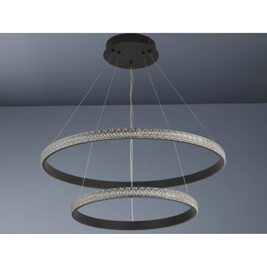 LED Stmievateľný luster na lanku LED/65W/230V 3000-6500K + diaľkové ovládanie