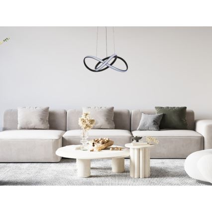 LED stmievateľný luster na lankách LED/65W/230V 3000-6500K pr. 49 cm + diaľkové ovládanie