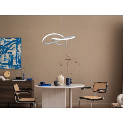 LED stmievateľný luster na lanku LED/65W/230V 3000-6500K pr. 49 cm + diaľkové ovládanie