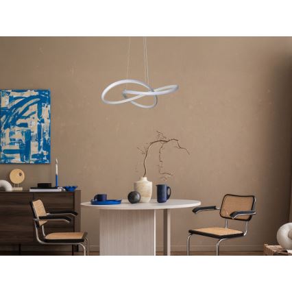 LED stmievateľný luster na lanku LED/65W/230V 3000-6500K pr. 49 cm + diaľkové ovládanie