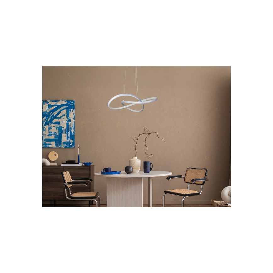 LED stmievateľný luster na lanku LED/65W/230V 3000-6500K pr. 49 cm + diaľkové ovládanie