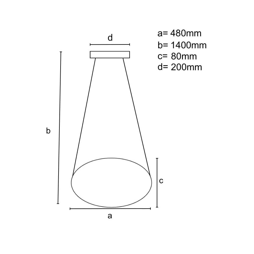 LED Stmievateľný luster na lanku LED/65W/230V 3000-6500K hnedá + diaľkové ovládanie