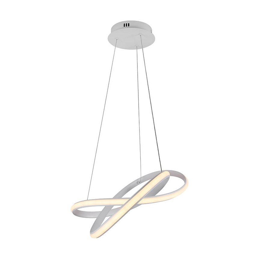 LED Stmievateľný luster na lanku LED/70W/230V 3000-6500K biela + diaľkové ovládanie