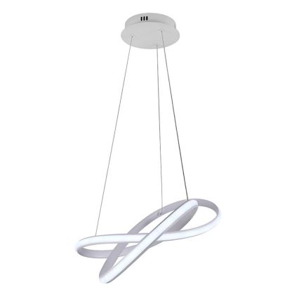LED Stmievateľný luster na lanku LED/70W/230V 3000-6500K biela + diaľkové ovládanie