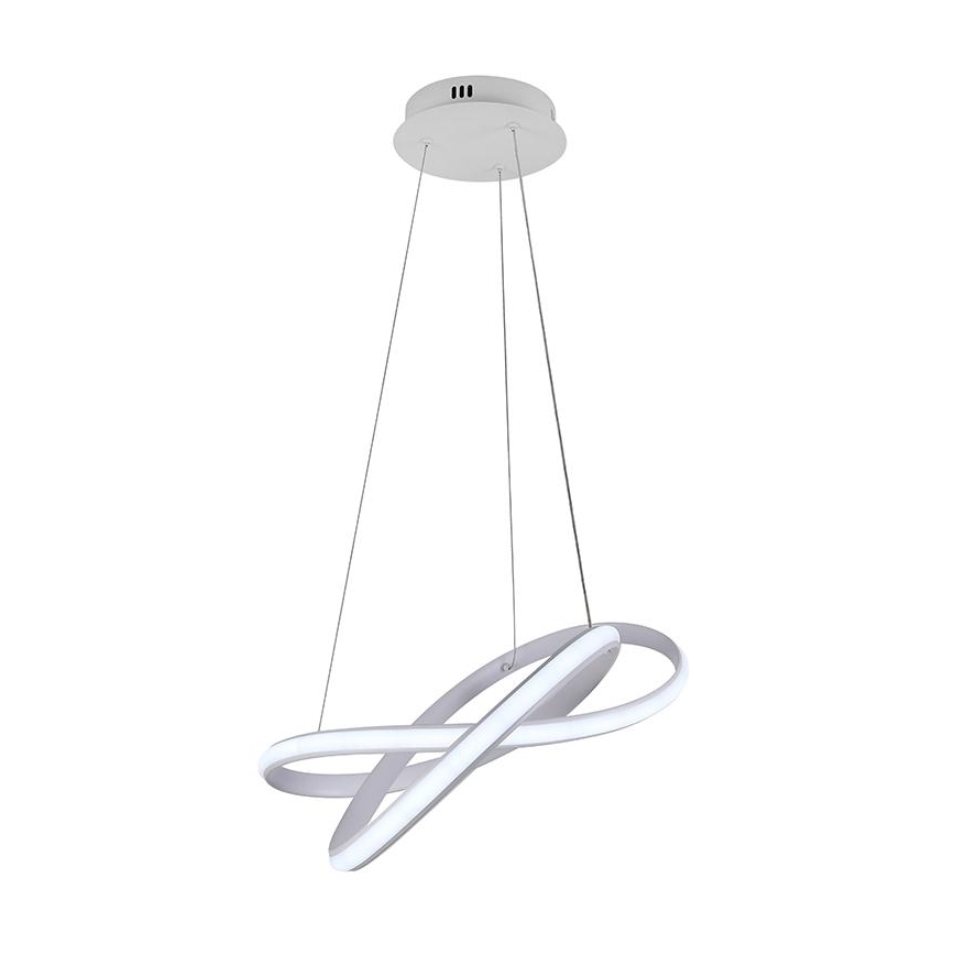 LED Stmievateľný luster na lanku LED/70W/230V 3000-6500K biela + diaľkové ovládanie