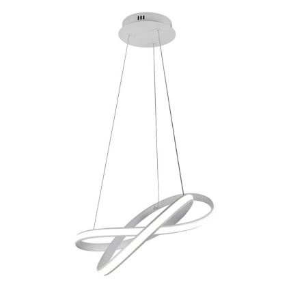LED Stmievateľný luster na lanku LED/70W/230V 3000-6500K biela + diaľkové ovládanie