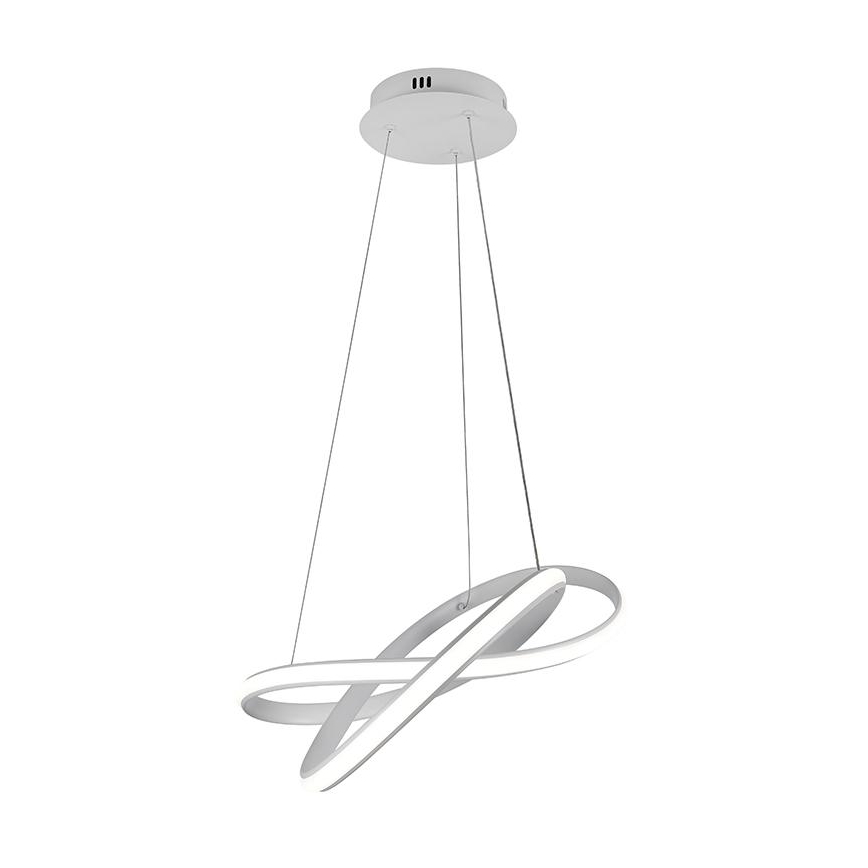 LED Stmievateľný luster na lanku LED/70W/230V 3000-6500K biela + diaľkové ovládanie