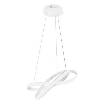 LED Stmievateľný luster na lanku LED/70W/230V 3000-6500K biela + diaľkové ovládanie