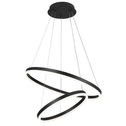 LED Stmievateľný luster na lanku LED/70W/230V 3000-6500K pr. 60 cm + diaľkové ovládanie