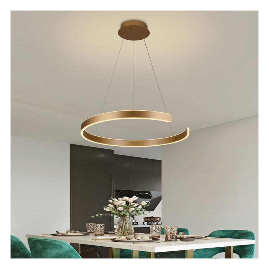 LED Stmievateľný luster na lanku LED/70W/230V 3000-6500K + diaľkové ovládanie