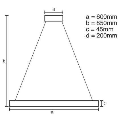 LED Stmievateľný luster na lanku LED/70W/230V 3000-6500K + diaľkové ovládanie