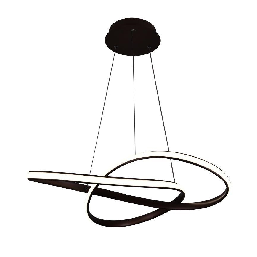 LED Stmievateľný luster na lanku LED/70W/230V 3000-6500K pr. 60 cm + diaľkové ovládanie