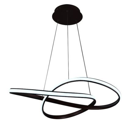 LED Stmievateľný luster na lanku LED/70W/230V 3000-6500K pr. 60 cm + diaľkové ovládanie