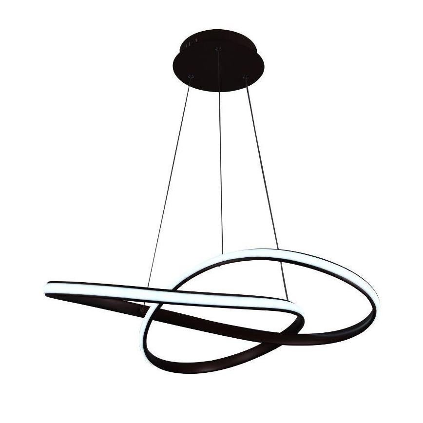 LED Stmievateľný luster na lanku LED/70W/230V 3000-6500K pr. 60 cm + diaľkové ovládanie