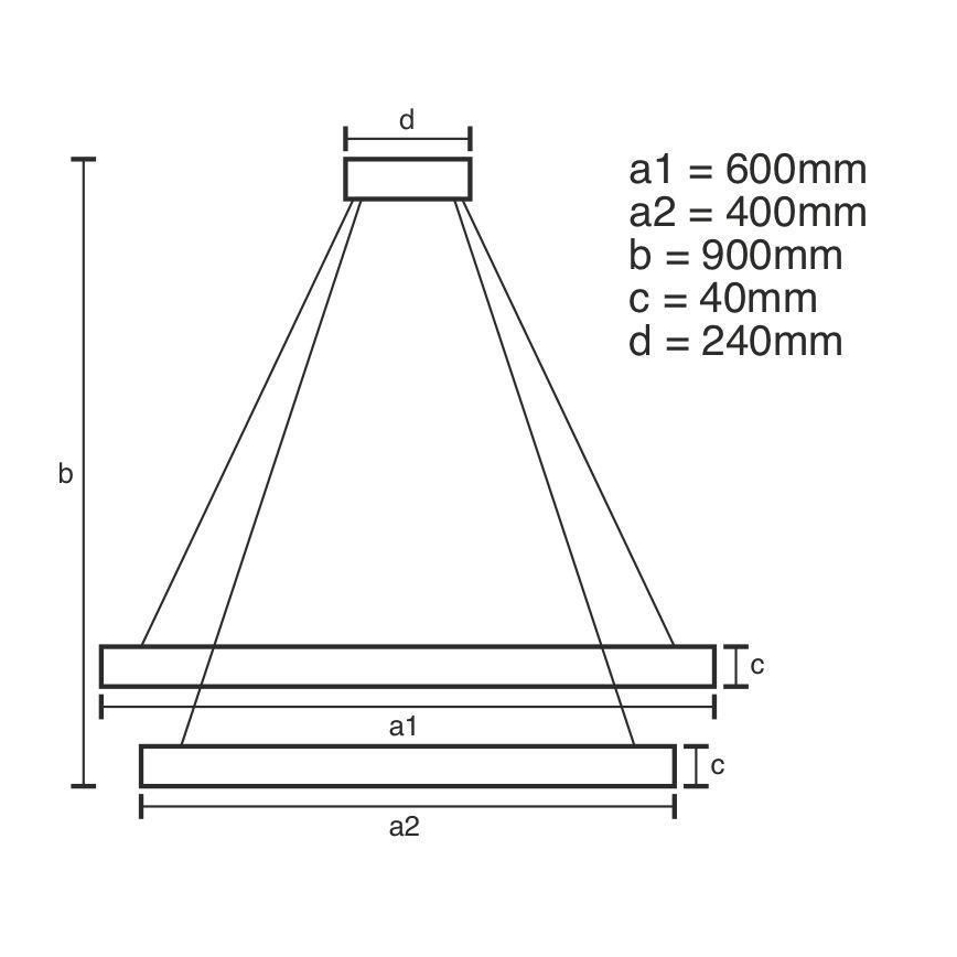 LED Stmievateľný luster na lanku LED/70W/230V 3000-6500K + diaľkové ovládanie