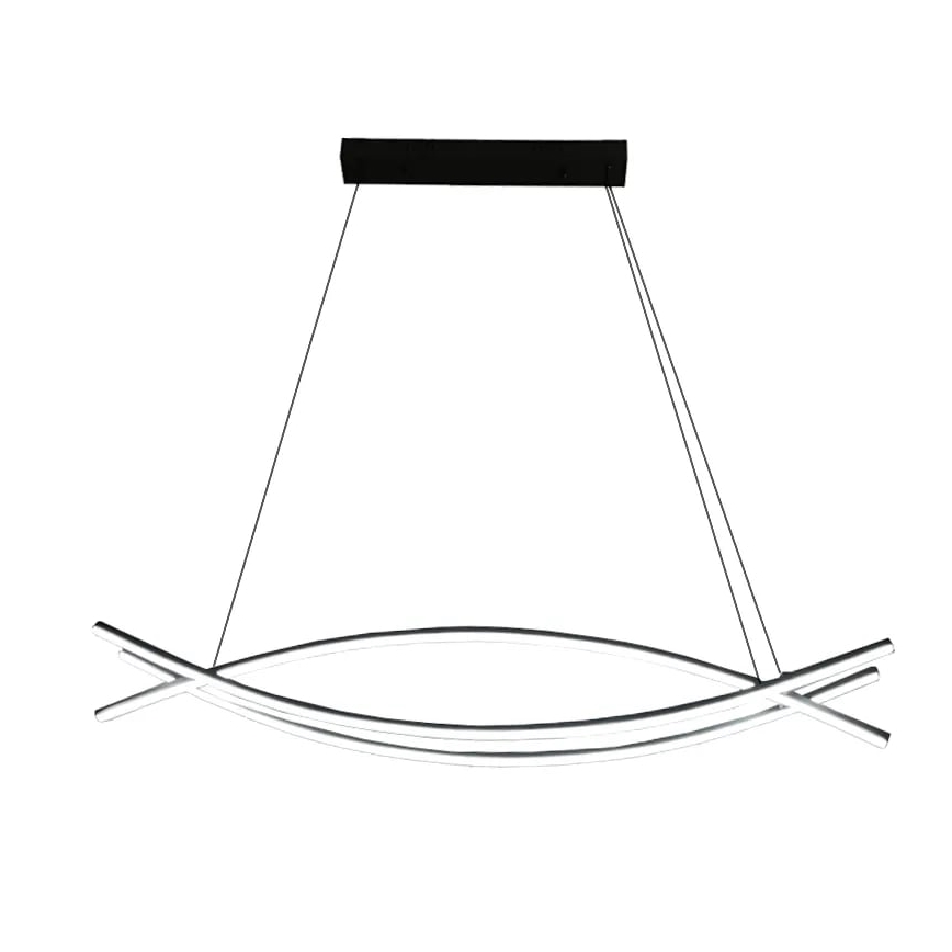 LED Stmievateľný luster na lanku LED/70W/230V 3000-6500K + diaľkové ovládanie