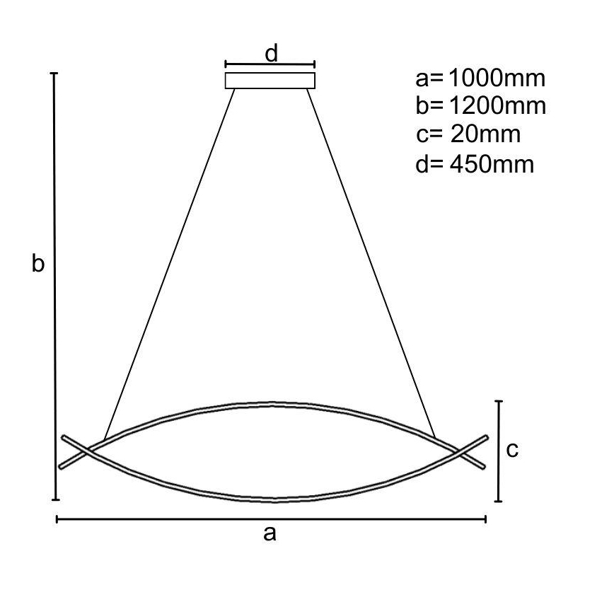 LED Stmievateľný luster na lanku LED/70W/230V 3000-6500K + diaľkové ovládanie