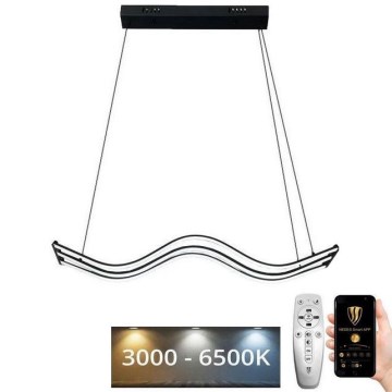 LED Stmievateľný luster na lanku LED/70W/230V 3000-6500K + diaľkové ovládanie