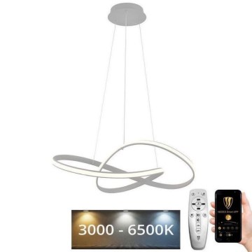 LED Stmievateľný luster na lanku LED/70W/230V 3000-6500K pr. 55 cm + diaľkové ovládanie