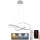 LED Stmievateľný luster na lanku LED/70W/230V 3000-6500K pr. 55 cm + diaľkové ovládanie