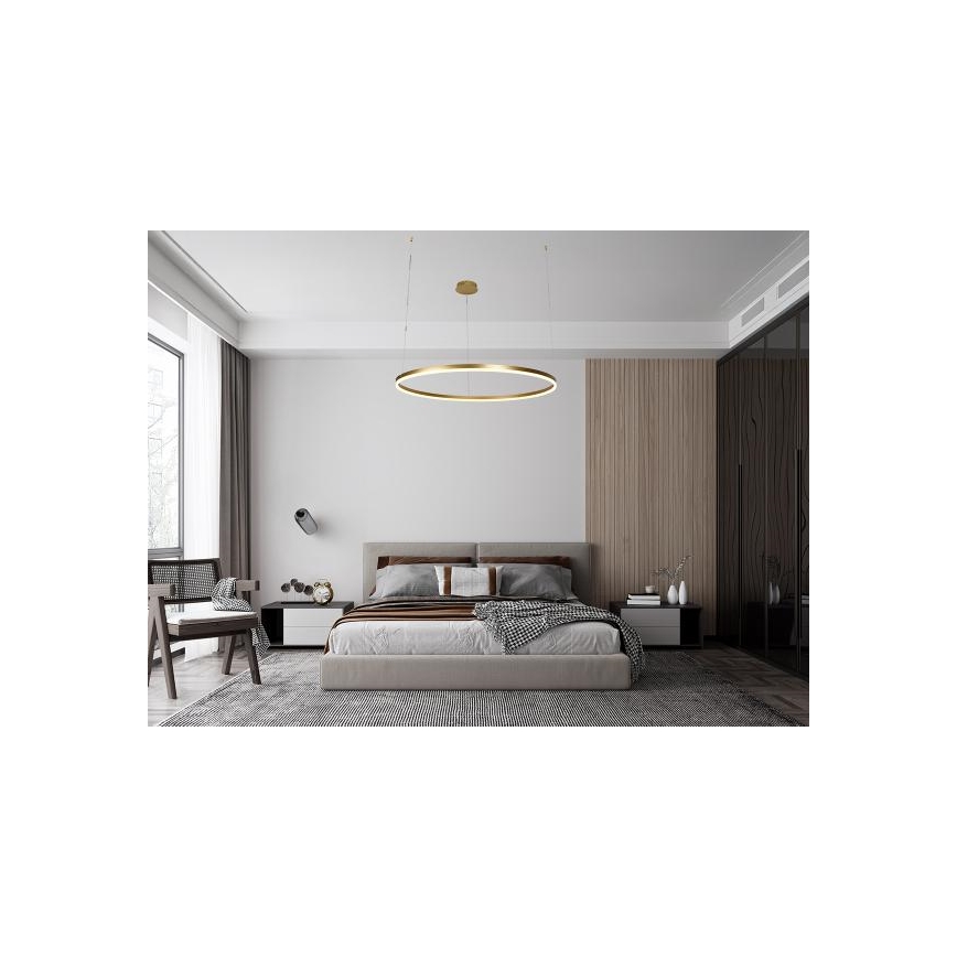 LED Stmievateľný luster na lanku LED/72W/230V 3000-6500K + diaľkové ovládanie