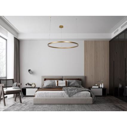 LED Stmievateľný luster na lanku LED/72W/230V 3000-6500K + diaľkové ovládanie