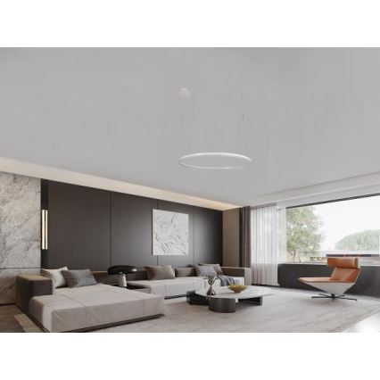 LED Stmievateľný luster na lanku LED/72W/230V 3000-6500K + diaľkové ovládanie